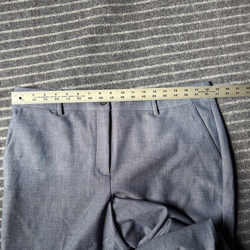 Talbots Wide-leg Trousers Heathered Blue Lined Size 14 - Picture 10 of 10